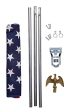 Valley Forge Flag AA-US1-1 Poly-Cotton American Flag Kit, 3  x 5  For Discount