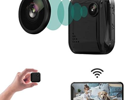 OUCAM Spy Camera Mini Hidden Camera 1080P Wireless Spy Cam, Portable WiFi Nanny Cam with Night Vision Motion Alerts, Security Surveillance Cameras Audio & Video Recording for Free Phone App Live Remote View Fashion