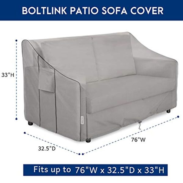 Vailge Outdoor Patio Furniture Covers Waterproof ,Durable 3-Seater Sofa Cover Fits up to 76W x 32.5D x 33H inches Discount