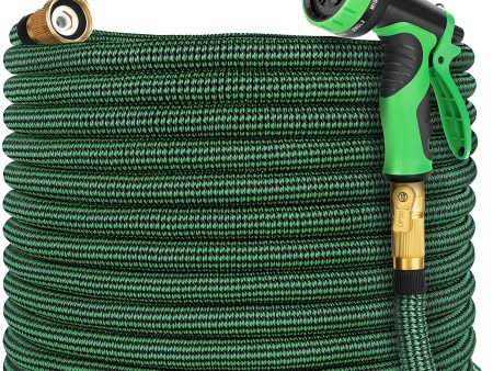 Vezane Garden Hose 50ft, Water Hose with 10 Function Nozzle and Durable 4 Layers Latex, Lightweight Expandable Hose for Garden Watering, No-Kink Flexible Hose for Car Washing Discount