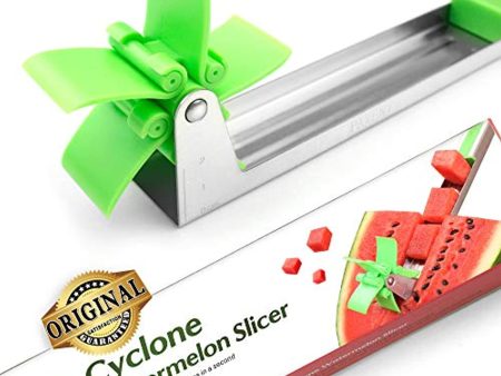 Weetiee Watermelon Windmill Cutter Slicer [Original] - Weetiee Auto Stainless Steel Melon Cuber Knife - Fun Fruit Vegetable Salad Quickly Cut Tool, Best Gift For Cheap