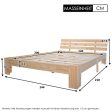 ZINUS Allen Mid Century Wood Platform Bed Frame   Solid Wood Foundation   Wood Slat Support   No Box Spring Needed   Easy Assembly, Queen Sale