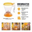 Fu Brewmaster Tea Infuser, 16 Ounce Tea Steeper, BPA Free, Large Tea Strainer with Fine Mesh, Bottom Dispensing, Microwave & Dishwasher Safe, Reusable Tea Filter with Lid Supply