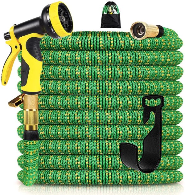 Unywarse  Expandable Garden Hose 100ft - Expanding Water Hose with 10 Function Nozzle, Easy Storage Garden Water Hose Online