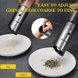 XinBaoLong [2021 Most Popular Design]USB Rechargeable Electric Salt Pepper Grinder, Stainless Steel Pepper Mill Grinder Refillable,Adjustable Coarseness,Compact Design,Gravity Electric Salt Grinder. Online now