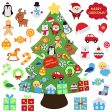 VEEYOL Felt Christmas Tree for Kids - DIY Christmas Tree with 33 Pcs Ornaments - Wall Hanging Xmas Gifts Christmas Decorations Hot on Sale