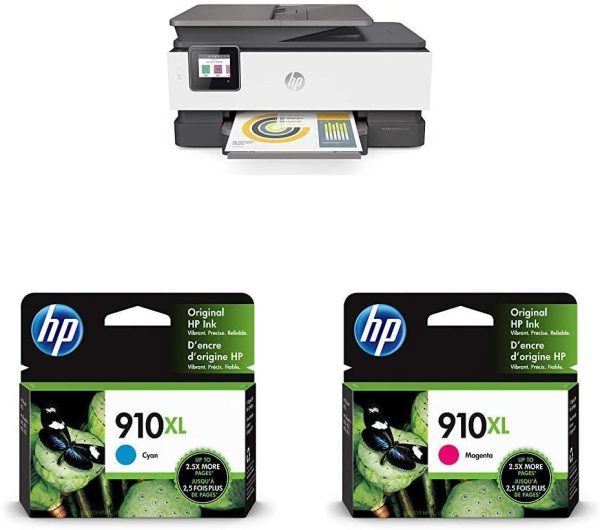 HP OfficeJet Pro 8025 All-in-One Wireless Printer, Smart Home Office Productivity, HP Instant Ink, Works with Alexa (1KR57A) For Sale