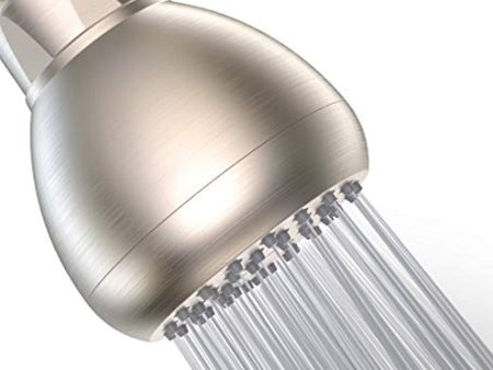 WASSA High Pressure Shower Head - 3 Inch Anti-clog Anti-leak Showerhead - Adjustable Metal Swivel Ball Joint with Filter - Ultimate Shower Experience Even at Low Water Flow and Pressure (Brushed Nickel) For Cheap