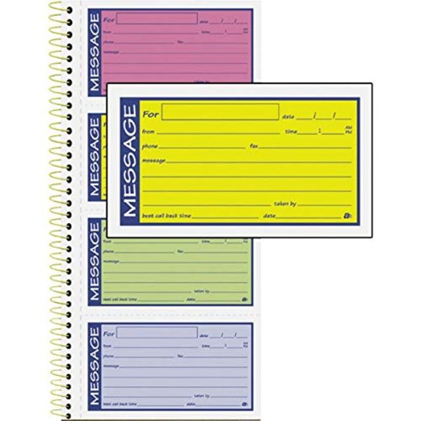 Vonlyst Adams® High Impact Phone Message Book, 2-Part Carbonless, 5-1 4  x 11 , 200 Sets per Book (SC1153RB) Hot on Sale