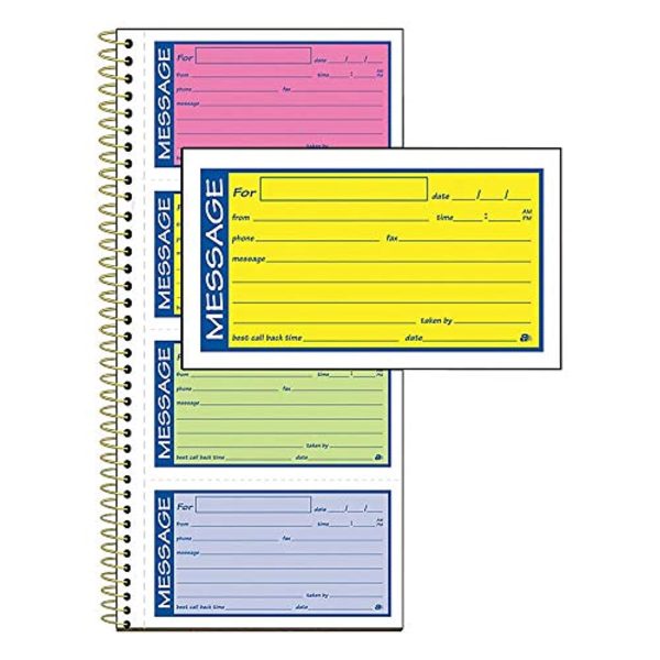 Vonlyst Adams® High Impact Phone Message Book, 2-Part Carbonless, 5-1 4  x 11 , 200 Sets per Book (SC1153RB) Hot on Sale