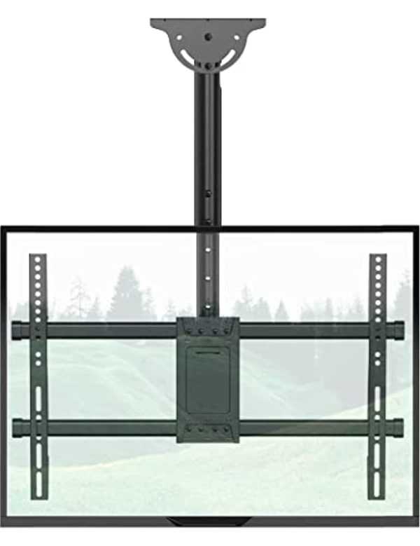 WALI Ceiling TV Mount, Full Motion Adjustable TV Mount Bracket Fits Most Ultrawide LED, LCD, OLED 4K TVs 37 to 70 inch, up to 110lbs, VESA 600x400mm (CM3770), Black Hot on Sale