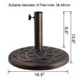 Viewee 22lb Patio Market Umbrella Base Heavy Duty Outdoor Stand For Sale