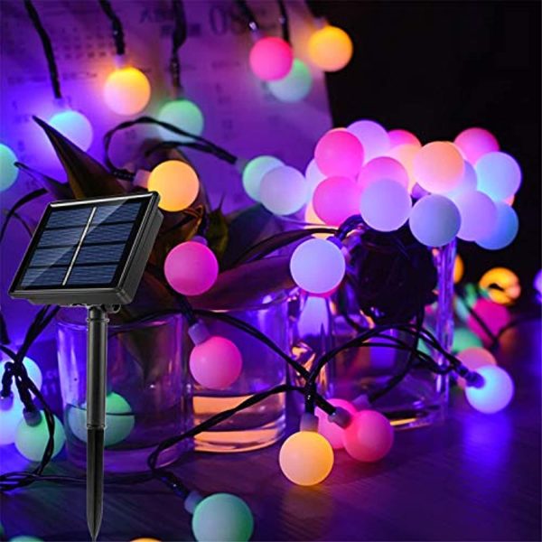 Unihoh Solar String Lights Outdoor, 100 LED 55Ft Outdoor String Fairy Lights, Lumiere Exterieur Guirlande, 8 Modes Waterproof Patio Lights for Garden Gazebo Yard Christmas(Multi-Colored ) Discount