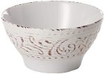 Elama Embossed Stoneware Ocean Dinnerware Dish Set, 16 Piece, Seashell and White Sand Online Hot Sale