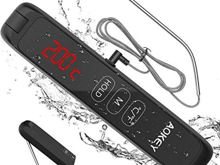 Winmor Meat Thermometer, Ultra-Fast Read Digital Food Cooking Thermometer with Backlight LCD, Waterproof Food Thermometer with Long Probe Supply