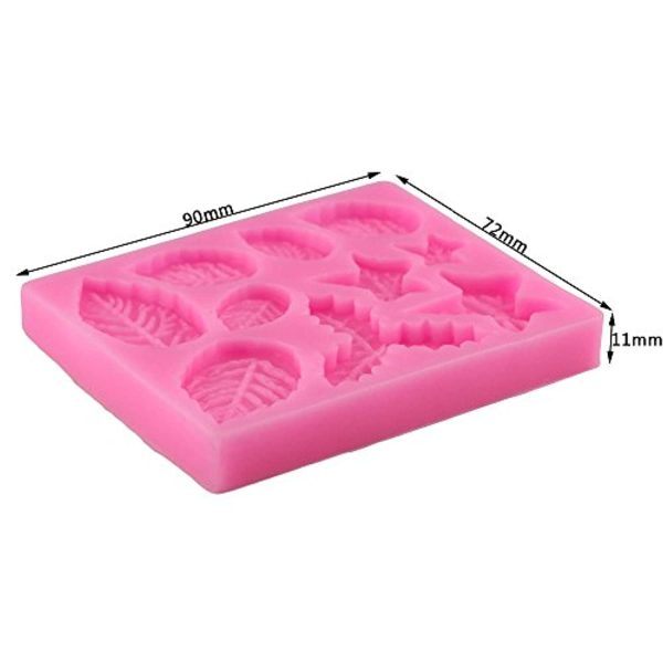 Joinor 2pcs DIY Maple Leaf Silicone Cupcake Baking Molds Fondant Cake Decorating Tools Gumpaste Chocolate Candy Clay Moulds Sale