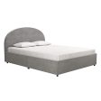 Mr. Kate Moon Upholstered Bed with Storage, Full Size Frame, Light Gray Velvet on Sale