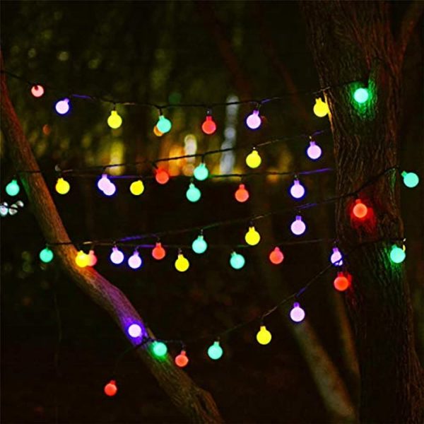 Unihoh Solar String Lights Outdoor, 100 LED 55Ft Outdoor String Fairy Lights, Lumiere Exterieur Guirlande, 8 Modes Waterproof Patio Lights for Garden Gazebo Yard Christmas(Multi-Colored ) Discount