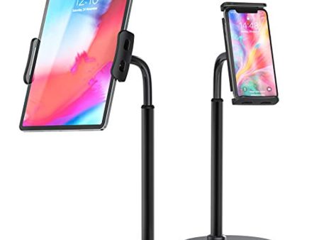 BILLKAQ Cell Phone Holder, Adjustable Height, 360 ° Rotating Desk Phone Holder, Stable Base Tablet Holder, Compatible with iPad   iPhone 12   Kindle and other 4.7  -10.5  devices Online Hot Sale