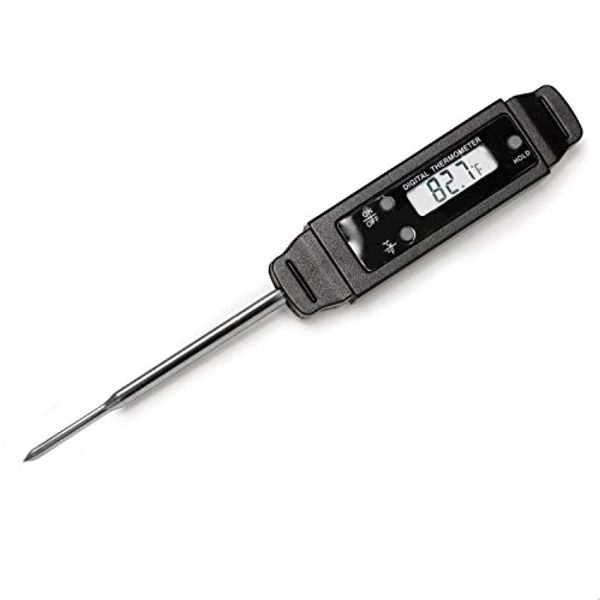 Winmor Instant Read Pocket Digital Meat Thermometer Upgrade Version Indoor Outdoor,Pen Style, LCD Screen,Stainless Steel Probe,Food Cooking Thermometers for Grill and Barbecue Supply