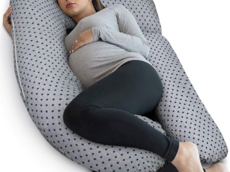 Vanlord  PharMeDoc Pregnancy Pillow, U-Shape Cooling Cover - Dark Grey with Detachable Side - Support for Back, Hips, Legs, Belly for Pregnant Women Online