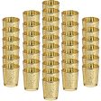 UltraOutlet 36 Packs Gold Votive Candle Holders in Bulk Mercury Glass Candle Holder Set Tealight Candle Holders for Weddings, Bridal Showers, Birthday Parties, Home and Table Centerpieces Supply