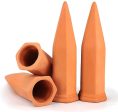 Vensovo  4 pcs Terracotta Watering Spikes - Automatic Self Watering Stakes, Plant Watering Devices for Wine Bottles Recycled Bottles, Clay Plant Garden Waterers for Vacations Hot on Sale