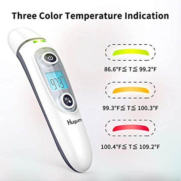 Aazomba Medical Forehead and Ear Thermometer for Baby, Kids and Adults - Infrared Digital Thermometer with Fever Indicator… For Cheap