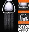 WASSA High Pressure Shower Head - 3 Inch Anti-leak Fixed Showerhead - Angle-adjustable Metal Swivel Ball Joint (Chrome Finish) on Sale