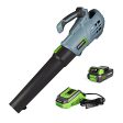 WORKPRO 20V Cordless Leaf Blower, Electric Gardening Tool Powered Sweeper, with 2.0Ah Battery and 1 Hour Quick Charger Included For Sale