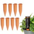 Vensovo 8pcs Terracotta Watering Spikes - Automatic Self Watering Stakes, Plant Watering Devices for Wine Bottles Recycled Bottles, Clay Plant Garden Waterers for Vacations Hot on Sale