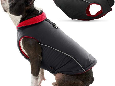 Feeke Sports Vest Dog Jacket - Reflective Dog Vest with D Ring Leash - Warm Fleece Lined Small Dog Sweater, Hook and Loop Closure - Dog Clothes for Small Dogs Boy or Girl for Indoor and Outdoor Use Supply