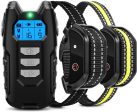 Flittor Dog Training Collar, Shock Collar for Dogs with Remote, 2 Receiver Rechargeable Dog Shock Collar, 3 Modes Beep Vibration and Shock Waterproof Bark Collar for Small, Medium, Large Dogs Fashion