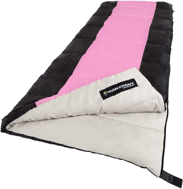 Wakeman Outdoors Sleeping Bag-Lightweight, Carrying Bag with Compression Straps Included-Great for Adults Online