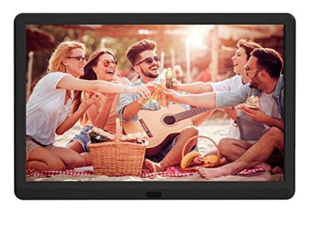 Aazomba 10 Inch Digital Photo Frame with High Resolution 1920x1080 16:9 IPS Screen 1080P 720P Video Player Stereo MP3 Auto-Rotate Calendar Time Remote Control Online now