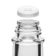 WERTIOO 12 PCS 5 OZ Glass Bottle,WERTIOO Clear Oil Bottle Liquor Bottles Leak Proof Airtight Plastic Screw Cap Lids Shrink Capsule for Kitchen Fashion