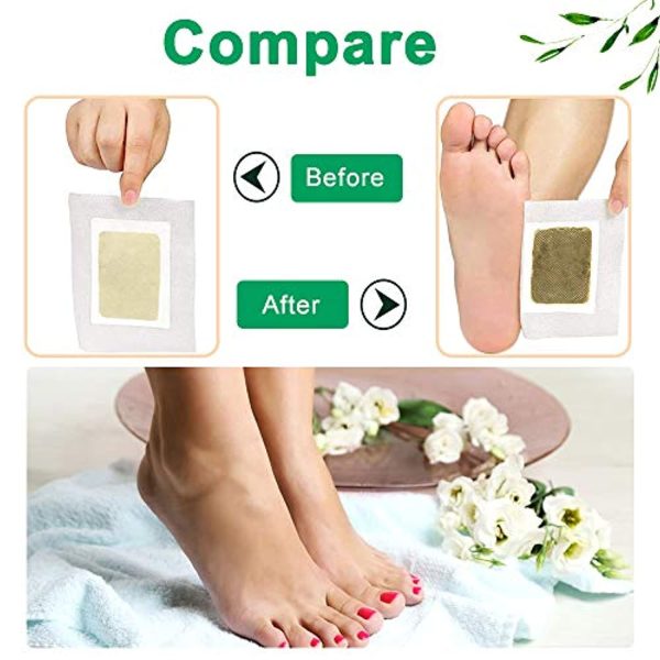 YTF TEWEAE  Ginger Foot Pads, Ginger Pads for Better Sleep, 2 in 1 Packaging Easy to Use for Foot Care, Warm Feet, Swelling Feet. Pure Natural Premium Ingredients Ginger Powder, Bamboo Vinegar, 12 Pads. Online Sale