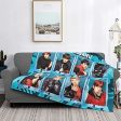 Ultra Soft Light Weight Kpop Band Throw Blanket Air Conditioning Blanket Comfy Fluffy Quilt for Bed Couch Sofa Living Room Picnic 50x40 60x50 80x60 Inches Supply