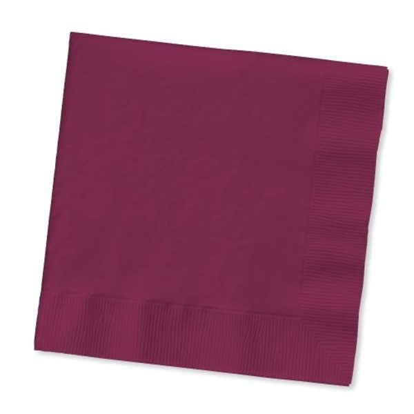 V PLUS Burgundy Red Beverage Paper Napkins, DAA Fashion