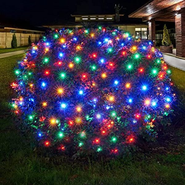 UPOOM  200LED 33ft Indoor Outdoor Christmas Lights, Fairy Lights with 30V 8 Lighting Modes, Mini String Lights Plug in for Indoor Outdoor Christmas Tree Garden Patio Wedding Party Decoration, Multicolor on Sale