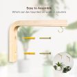 XFHR 2 Pack Plant Hangers Indoor, Plant Hooks, Hooks for Hanging Plants, Wooden Plant Hangers for Indoor Flower Baskets Pot Wind Chime Lanterns Planter Supply