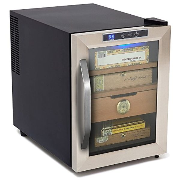 Whynter CHC-120S Stainless Steel 250-Cigar Cooler Humidor, 1.2 Cubic Feet Supply