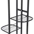 WEENINE Classic Indoor Plant Stand Rack, 6 Tier Metal Planter Shelves Flower Pot Stands Holder Shelf for Patio Garden, Living Room (Black) Supply