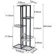 WEENINE Flower Plant Stand Indoor 5 Tier Metal Plant Stand Flower Pots Stander Display Pots Holder (Black) Online