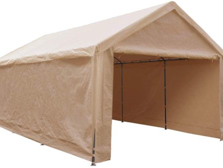 Abba Patio Extra Large Heavy Duty Carport with Removable Sidewalls Portable Garage Car Canopy Boat Shelter Tent for Party, Wedding, Garden Storage Shed 8 Legs, 10 x 20 Feet, Dark Grey Online