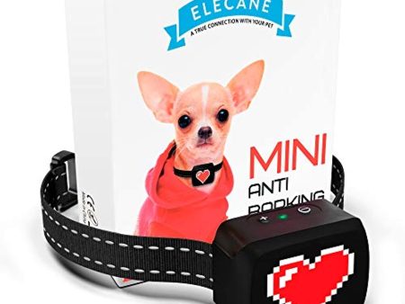 ELECANE Mini Training Collar for Small Dogs 5-15lbs - Rechargeable Pet Obedience Trainer with Remote Control - Waterproof, 1000-Foot Range - Beeping Sound & Vibration Mode - 6 to 26-Inch Adjustable Strap Online Hot Sale