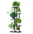 WEENINE Flower Plant Stand Indoor 5 Tier Metal Plant Stand Flower Pots Stander Display Pots Holder (Black) Online