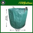 Ugold 2-Pack Garden Bag, Reusable Yard Waste Bag, Leaf Bag, Work for Garden, Lawn and Patio, Clean Up Leaves and Waste (2-Pack 132 Gallons) Discount