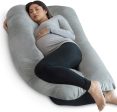 Vanlord  PharMeDoc Pregnancy Pillow, U-Shape Cooling Cover - Dark Grey with Detachable Side - Support for Back, Hips, Legs, Belly for Pregnant Women Online