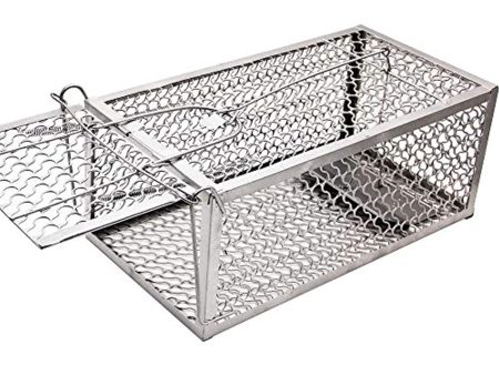 Lulu Home Mouse Trap, Humane Live Mouse Cage Trap for Mice, Rats, One Door Catch and Release, Silver Hot on Sale